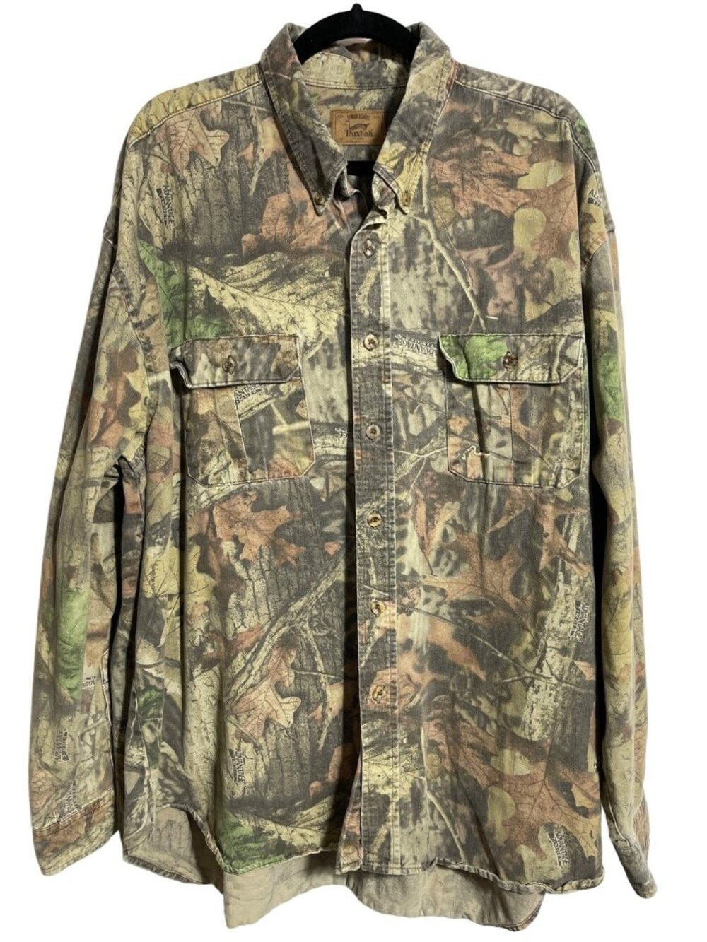 Duxbak Camouflage Button Down Shirt Advantage Timber Hunting Camo